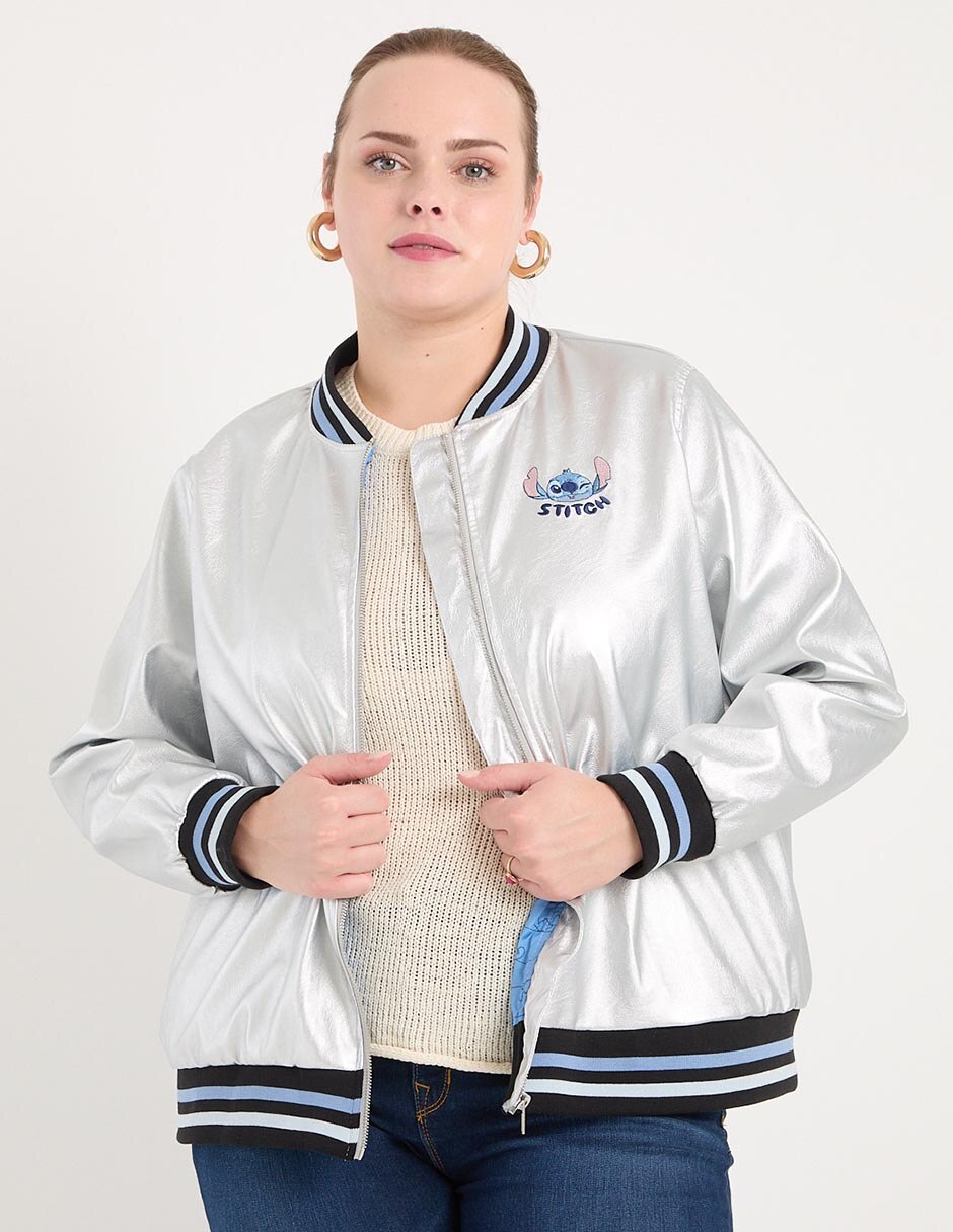 Chamarra bomber Disney Dtr de Mezclilla para mujer Suburbia