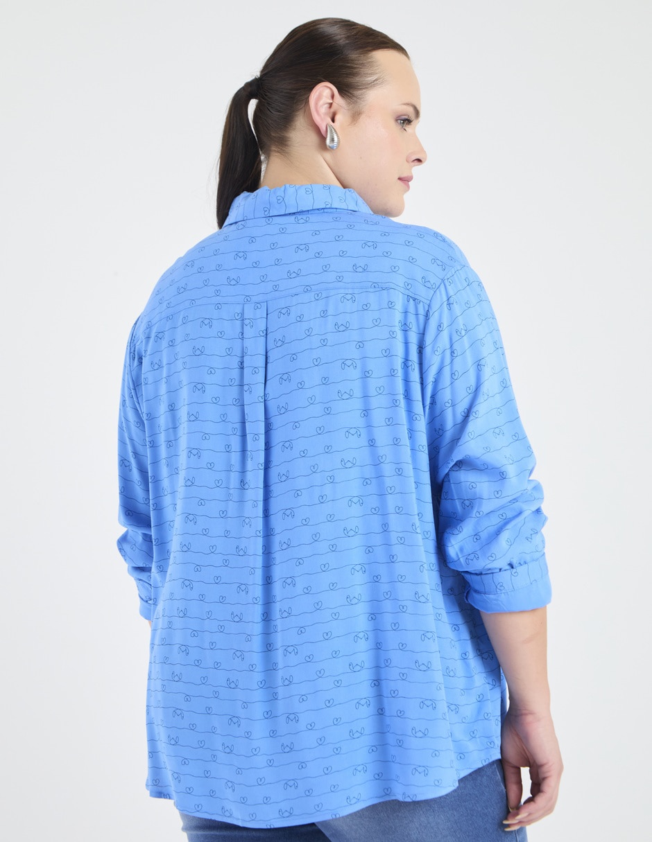 Blusa Morethanangels manga larga para mujer