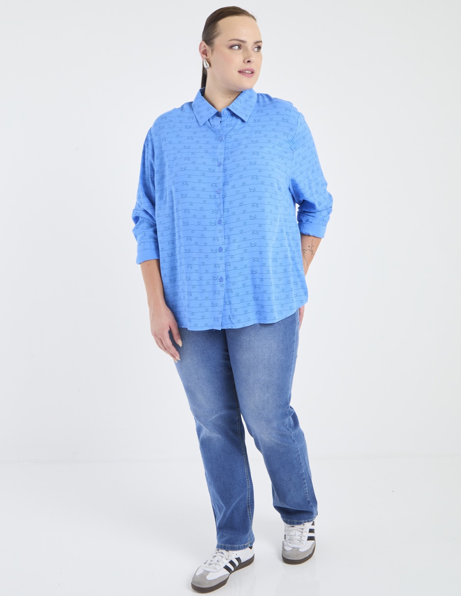 Blusa Morethanangels manga larga para mujer