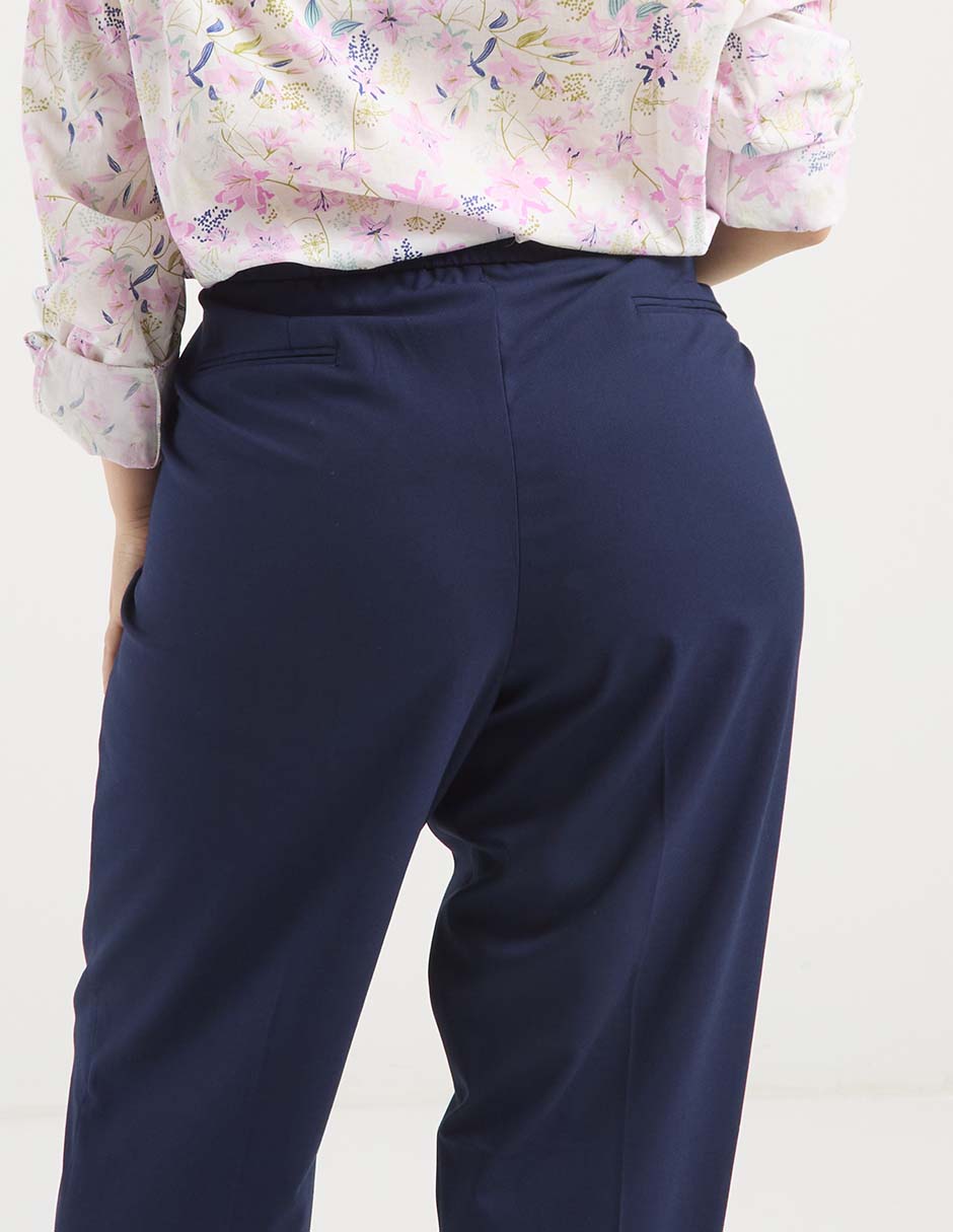 PANTALON CONTEMPO PLU, 38, AZUL MARINO