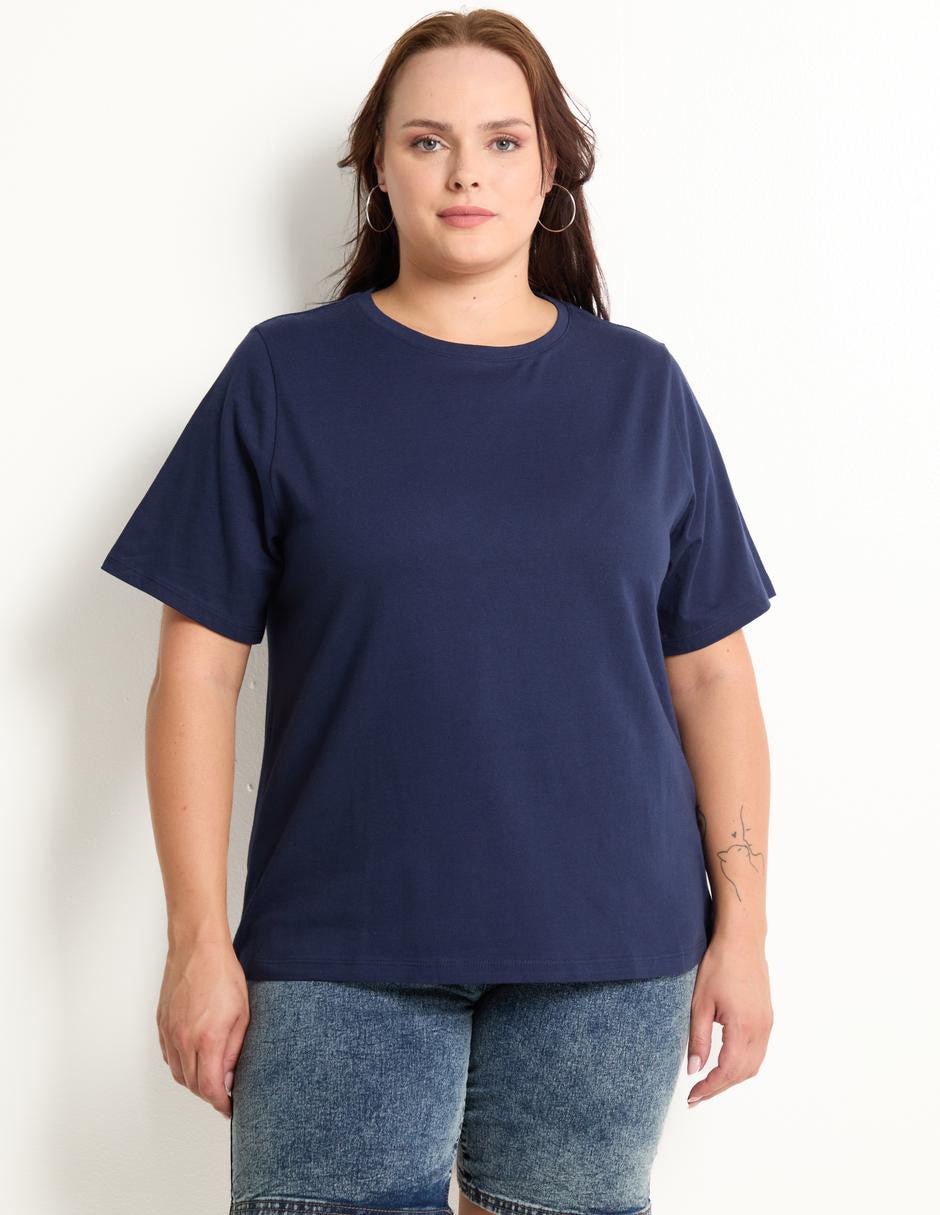 Playera manga corta cuello redondo para mujer Playera manga corta cuello redondo para mujer