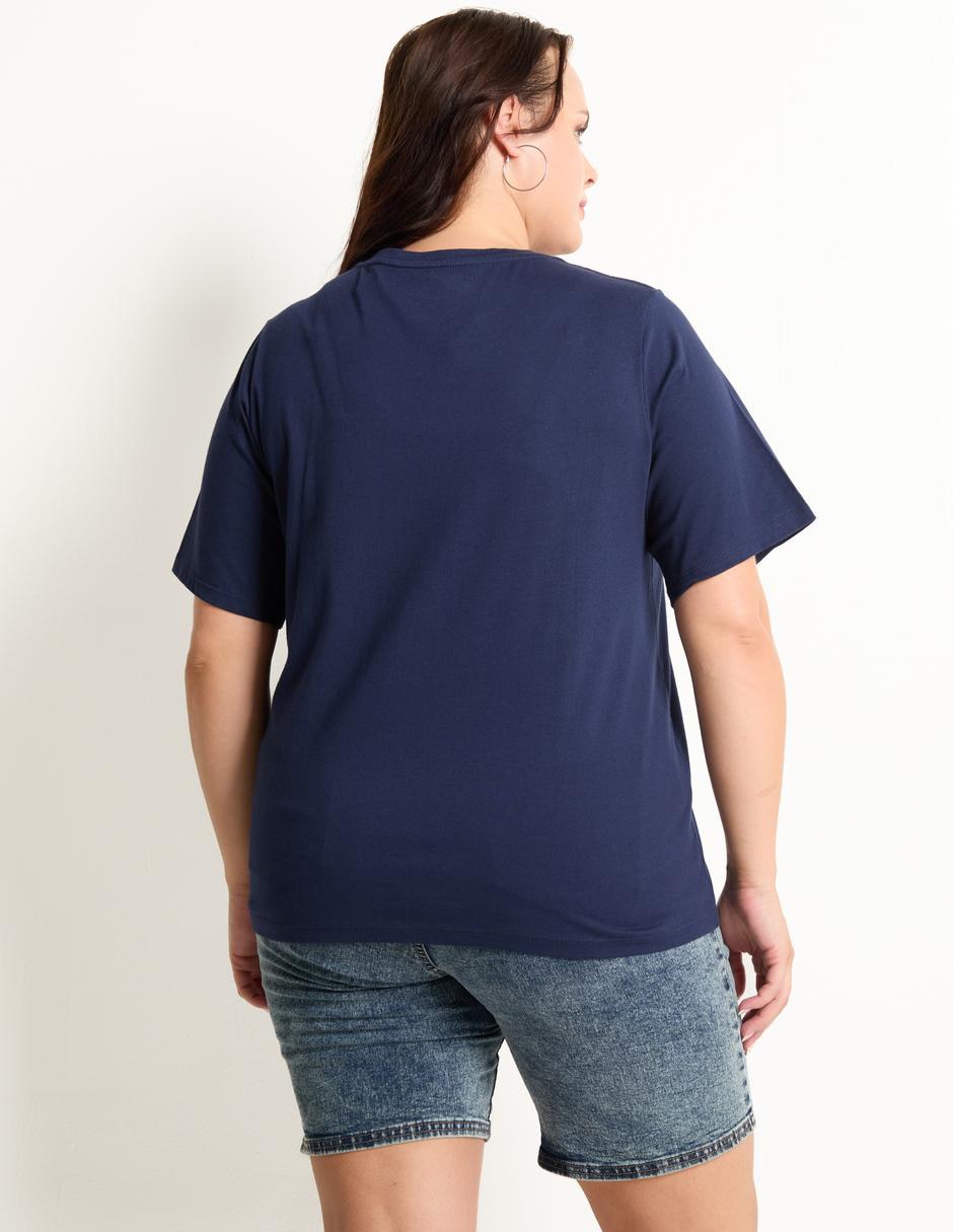 Playera manga corta cuello redondo para mujer 2