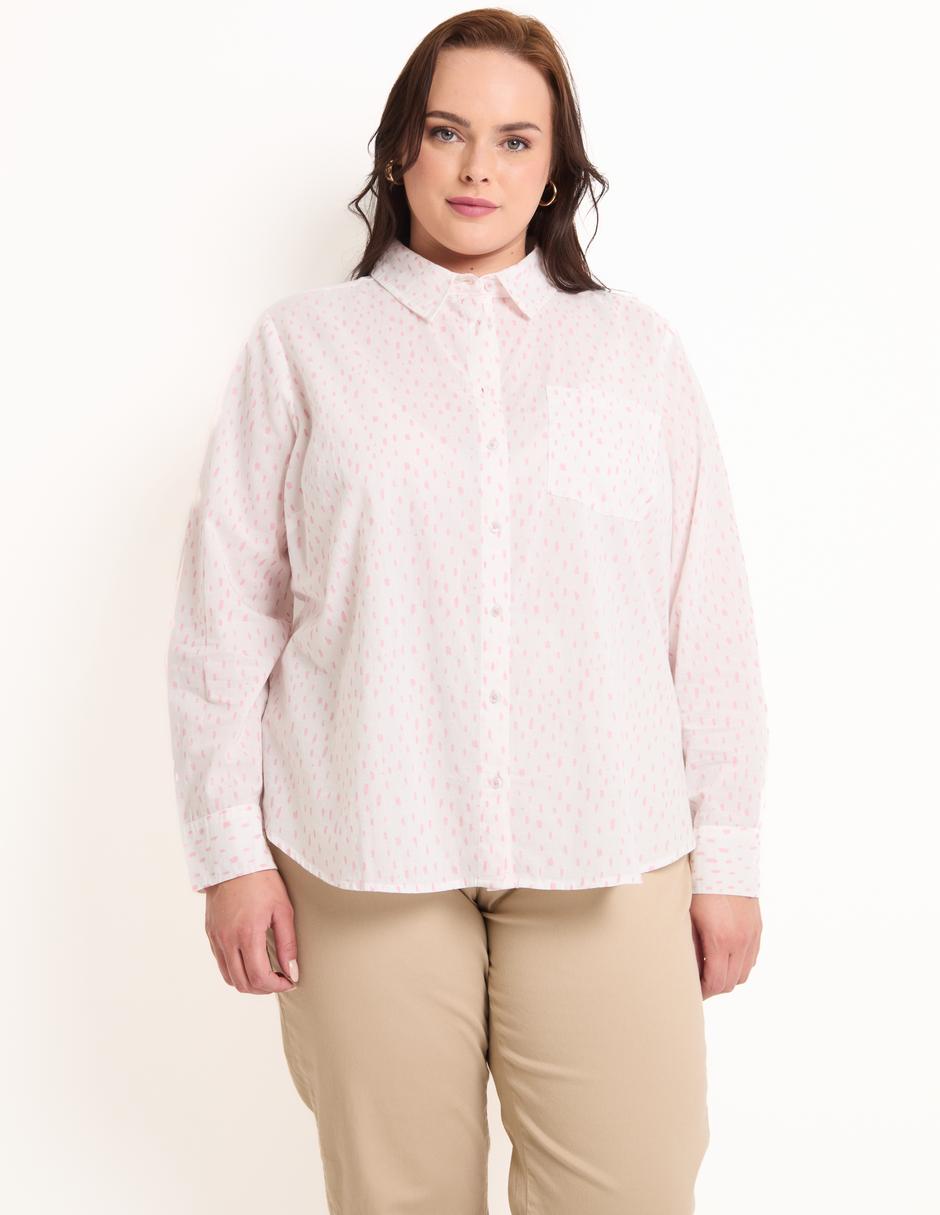 Blusa camisera manga larga para mujer Blusa camisera manga larga para mujer