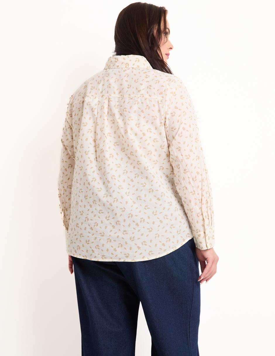 Blusa camisera manga larga para mujer 2