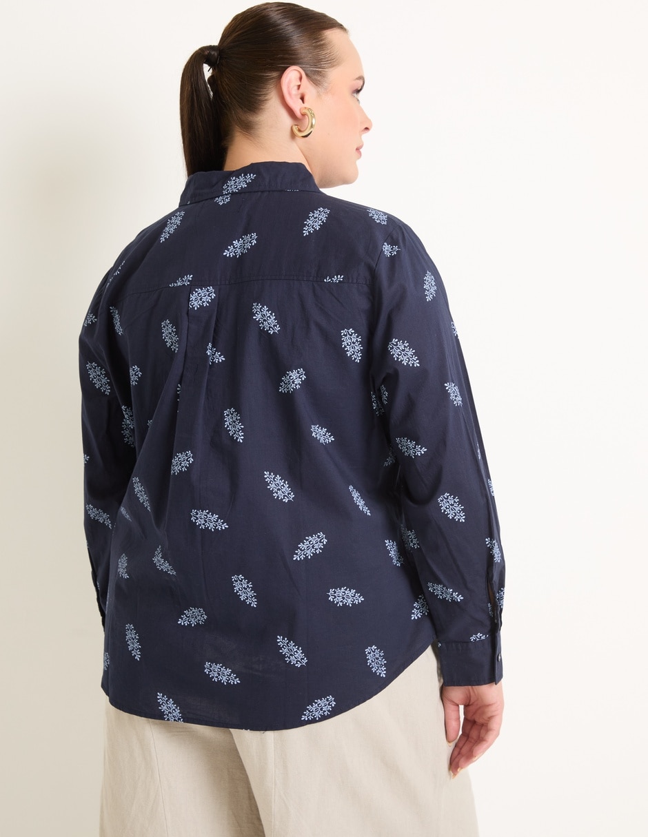 BLUSA WKMX25003-P07 W, 38, NAVY BLAZER