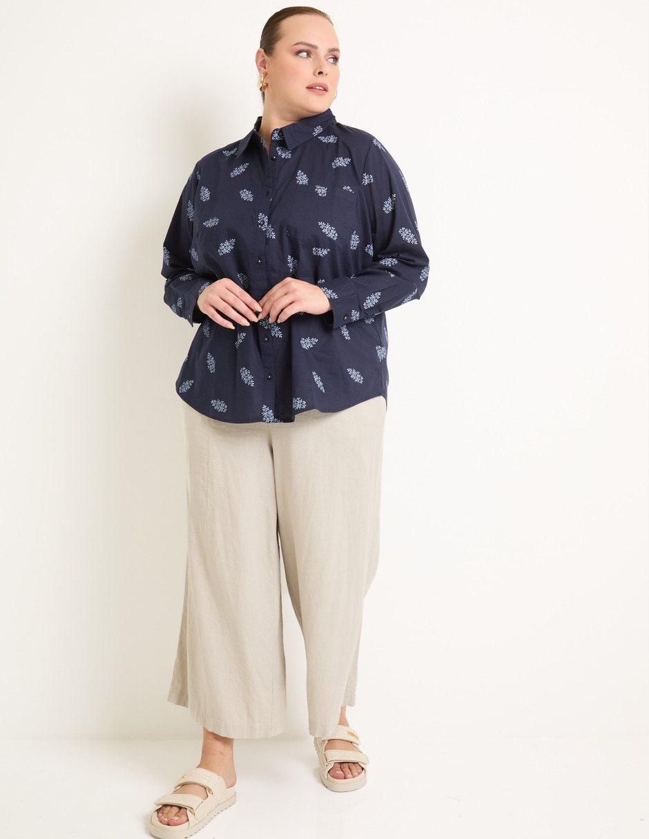 BLUSA WKMX25003-P07 W, 38, NAVY BLAZER