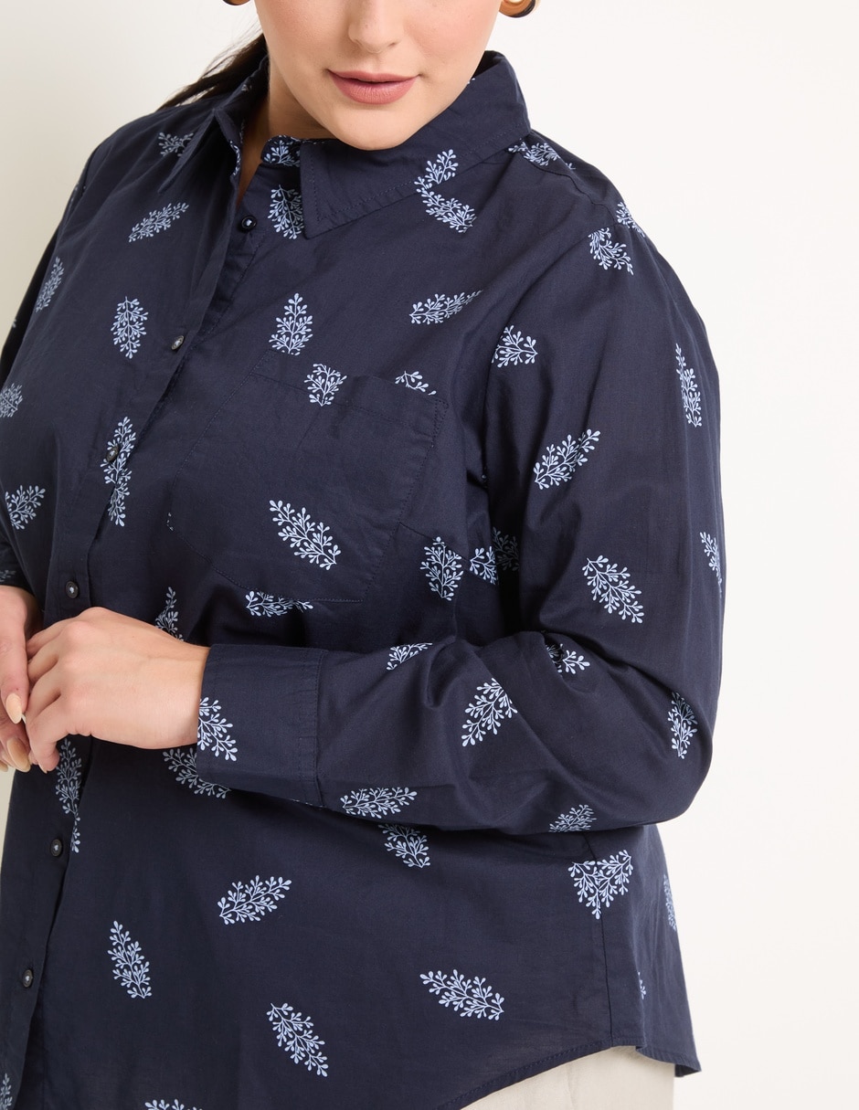 BLUSA WKMX25003-P07 W, 38, NAVY BLAZER