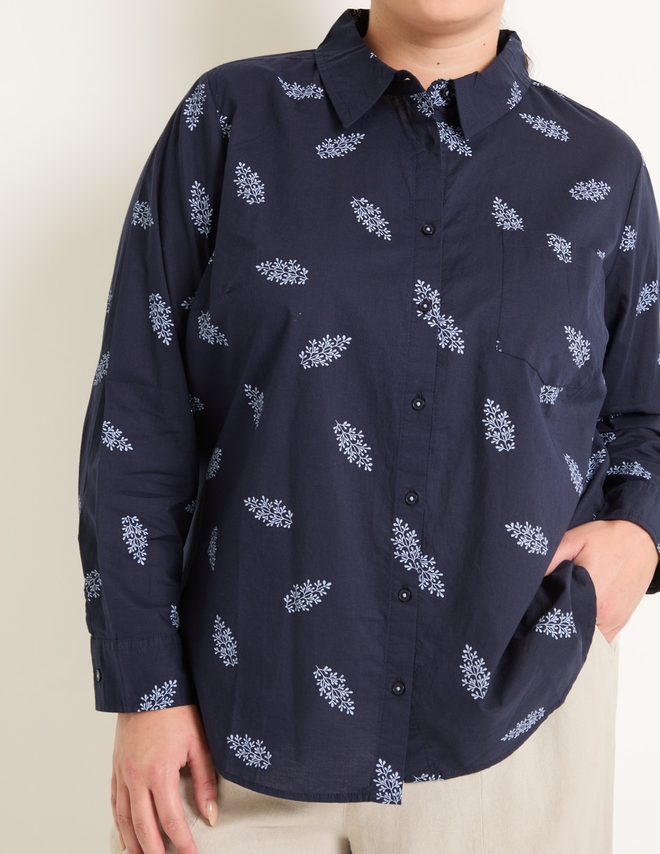 BLUSA WKMX25003-P07 W, 38, NAVY BLAZER