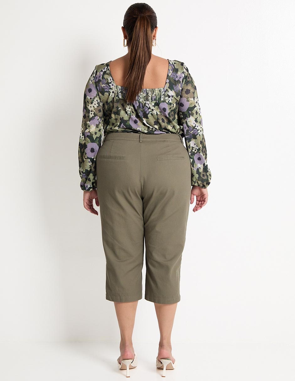 Pantalón capri straight para mujer 2