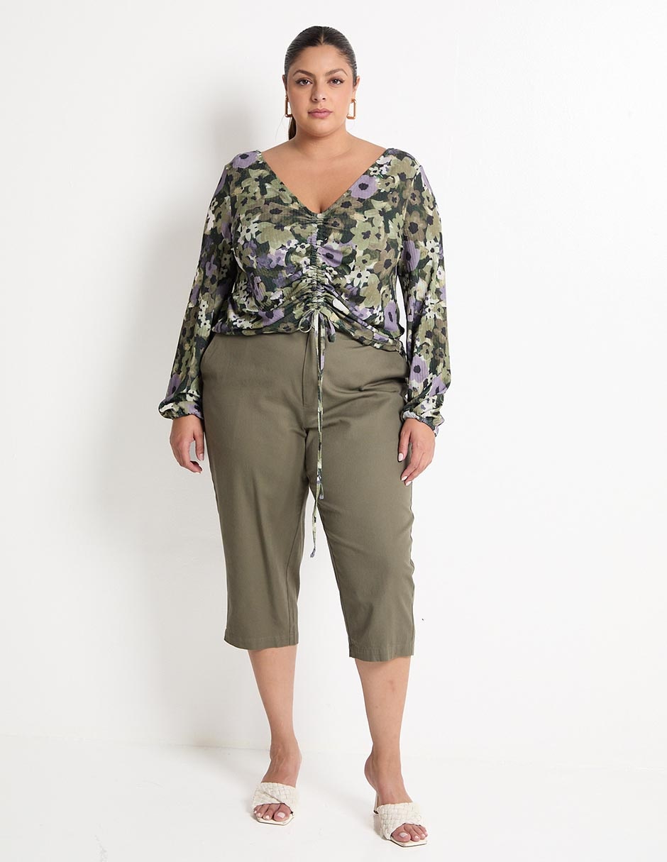 Pantalón capri straight para mujer 3