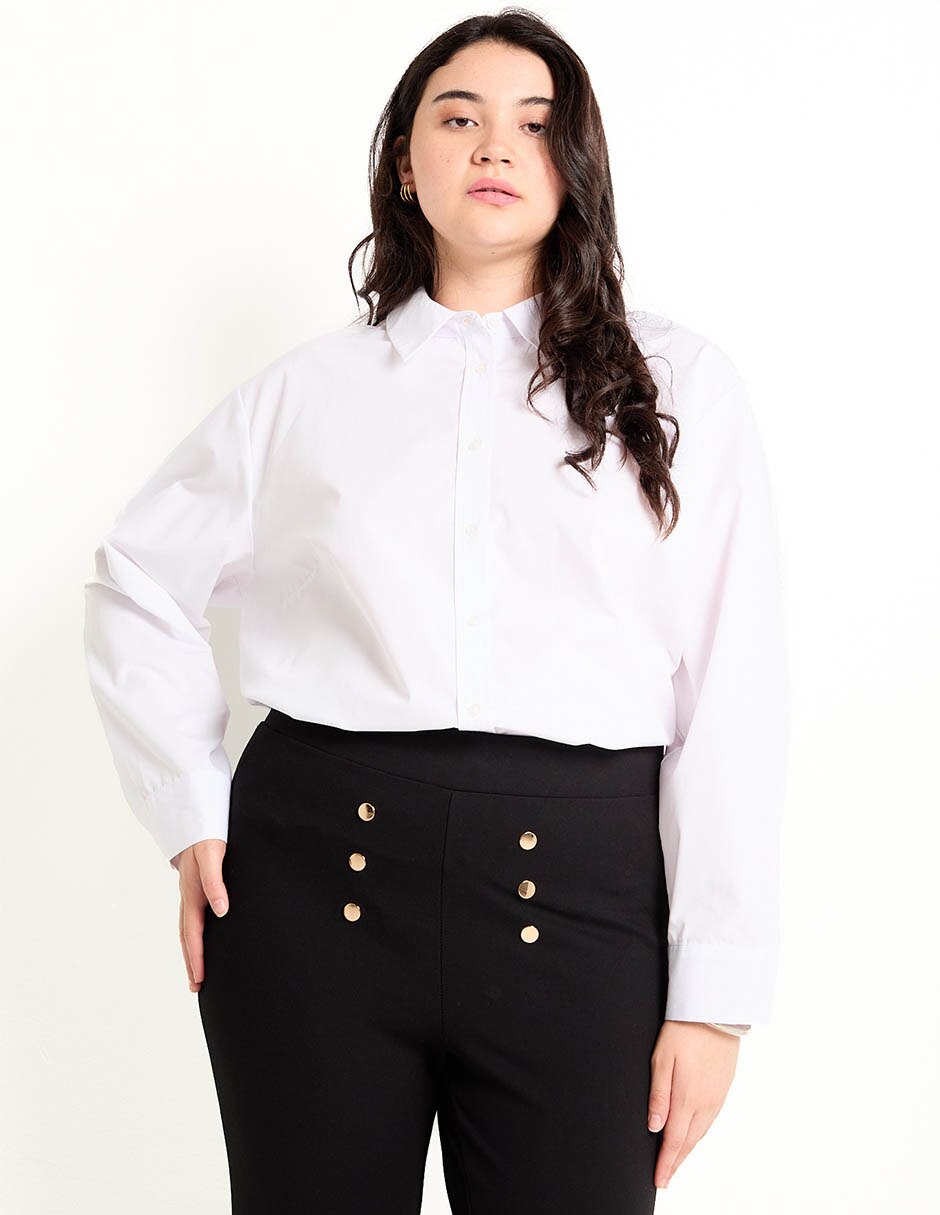 Blusa manga larga para mujer