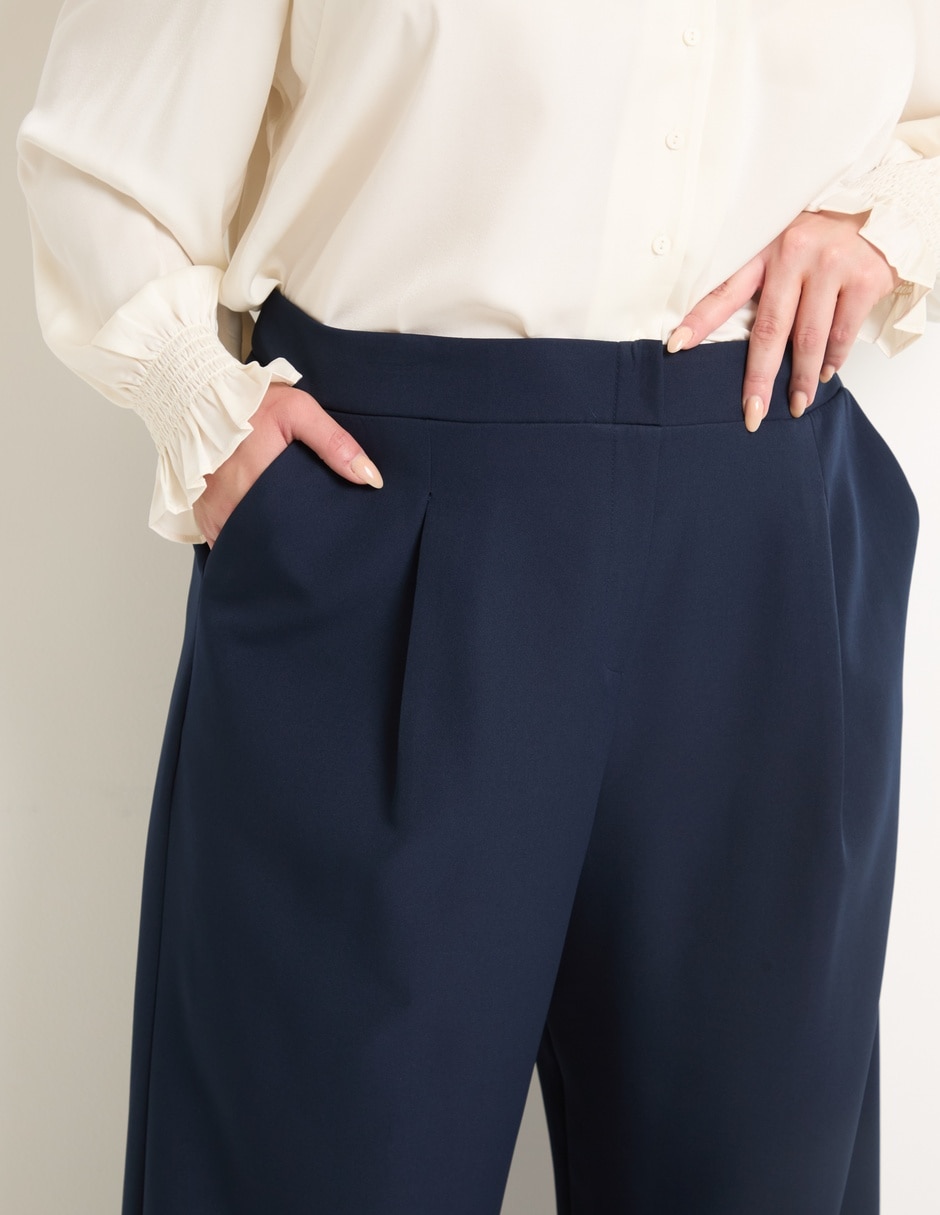 PANTALON CONTEMPO PLU, 42, NAVY BLAZER