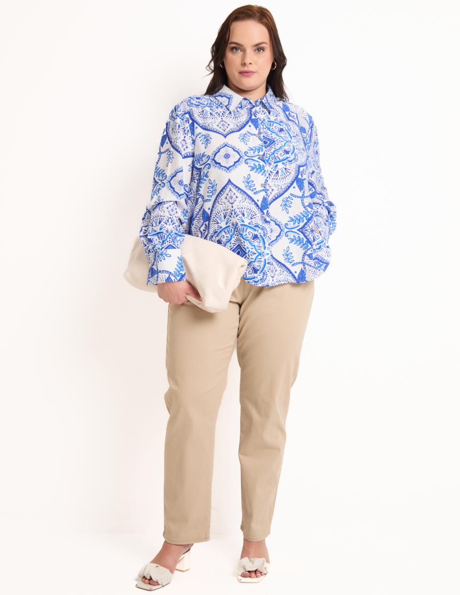 PANTALON WEEKEND PLUS, 40, KHAKI CLARO