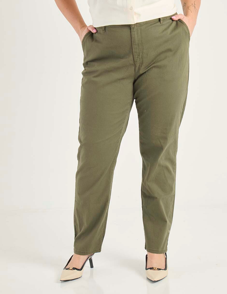 Pantalón chino straight para mujer