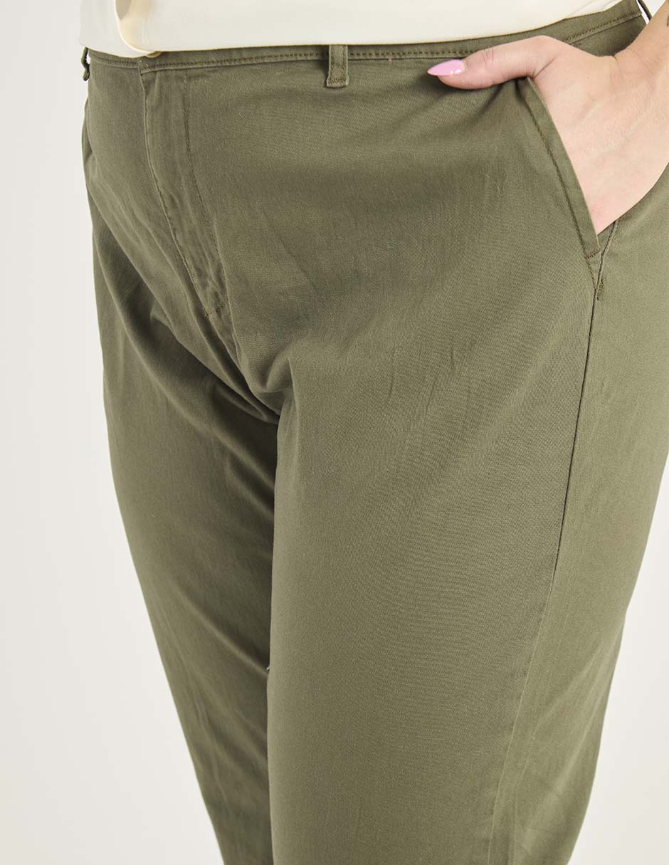 Pantalón chino straight para mujer 4