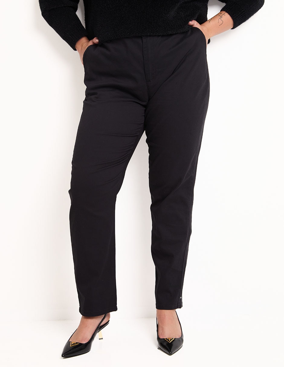 Pantalón chino straight para mujer Pantalón chino straight para mujer