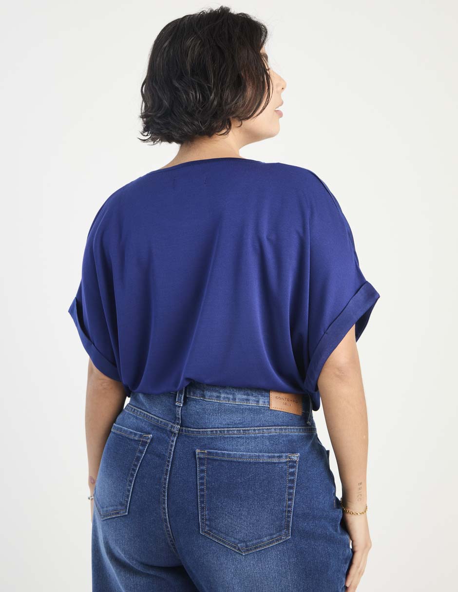 Blusa Contempo Plus manga corta para mujer
