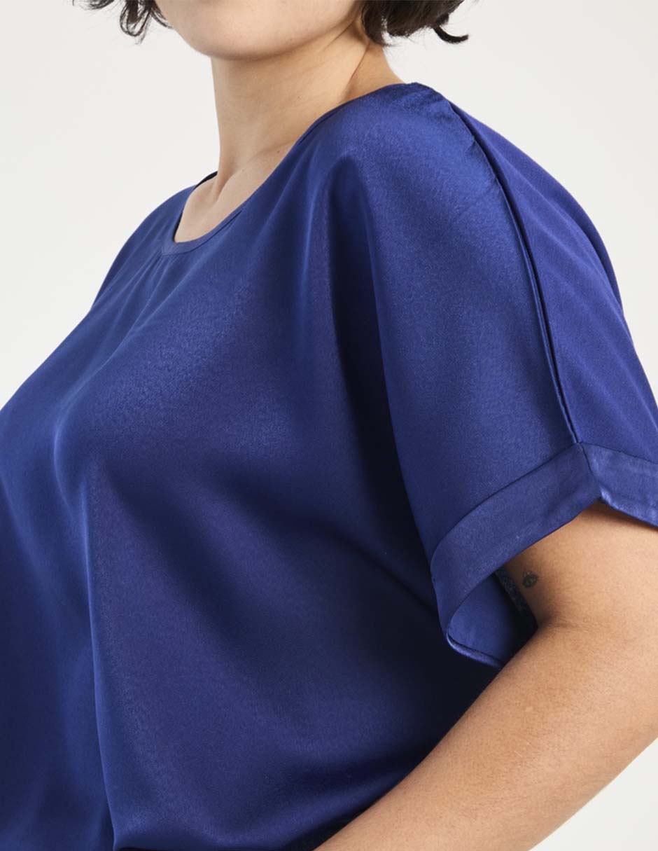 Blusa Contempo Plus manga corta para mujer