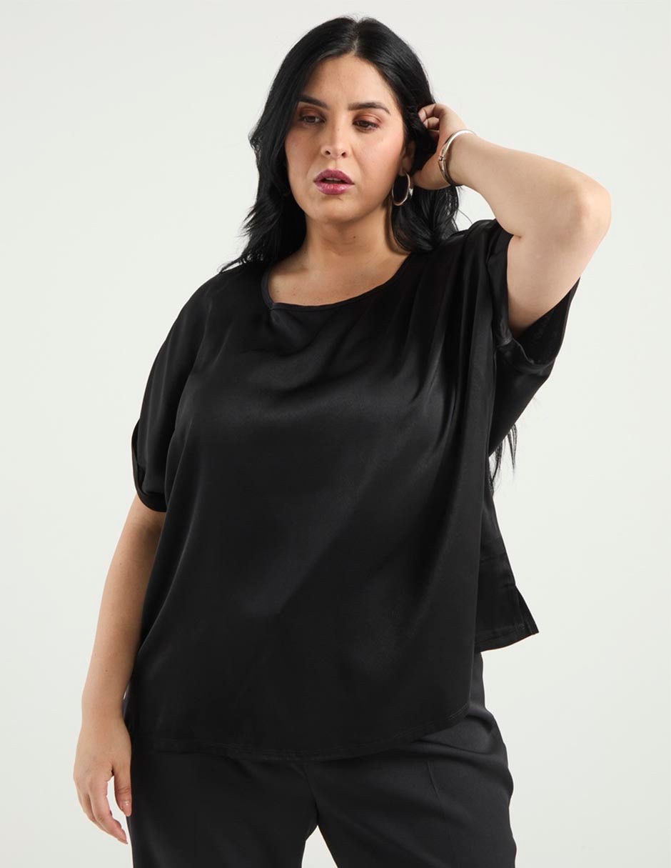Blusa manga corta para mujer