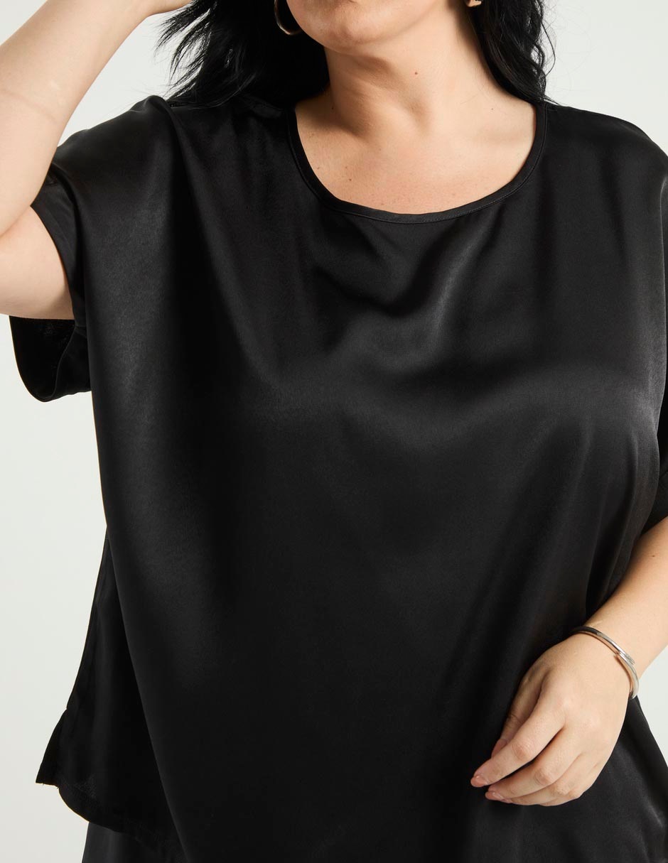 Blusa manga corta para mujer 4