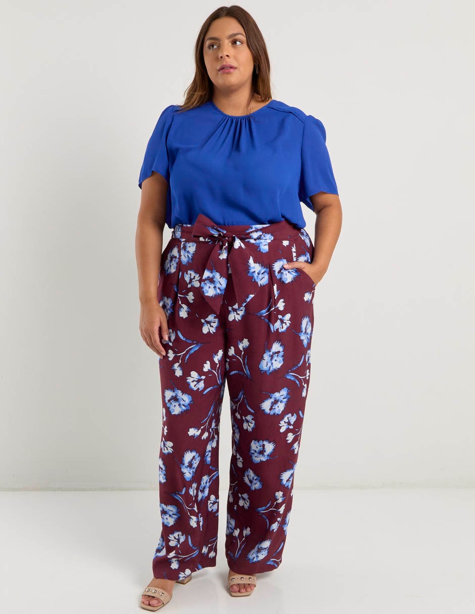 Blusa Contempo Plus manga al codo para mujer
