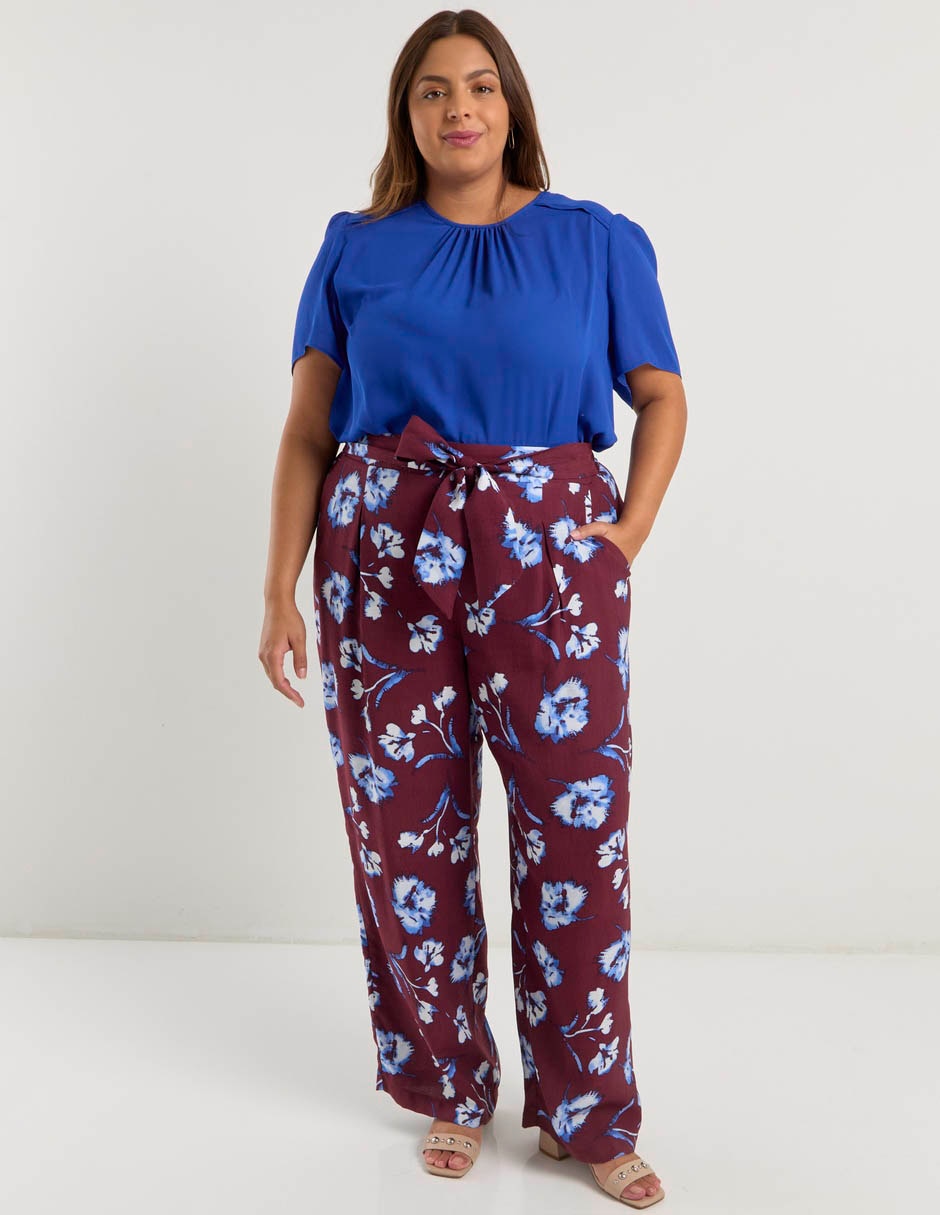 Blusa Contempo Plus manga al codo para mujer
