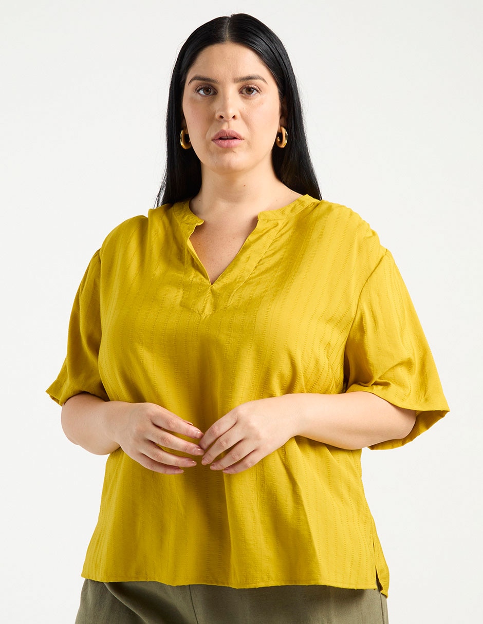 Blusa manga al codo para mujer 2