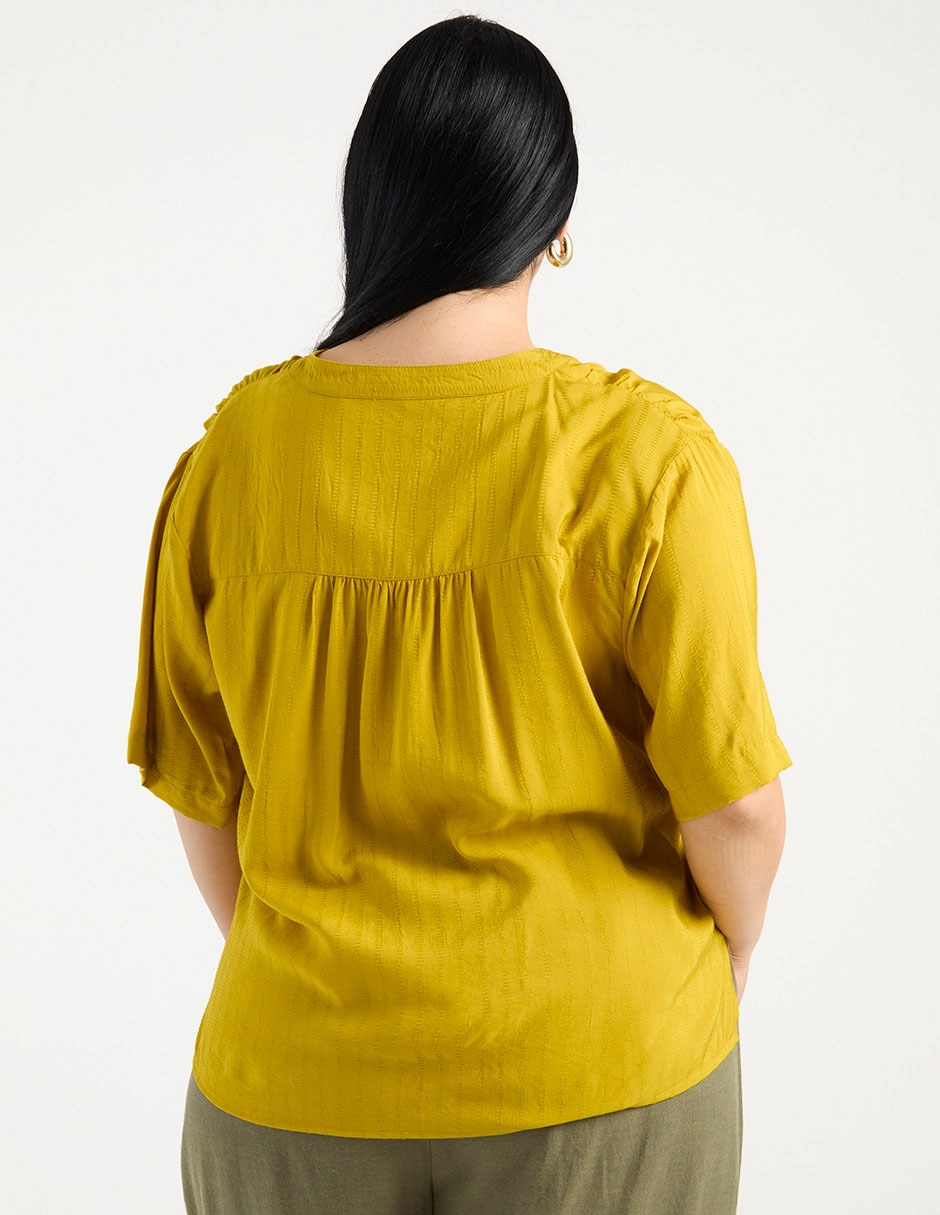 Blusa manga al codo para mujer 6