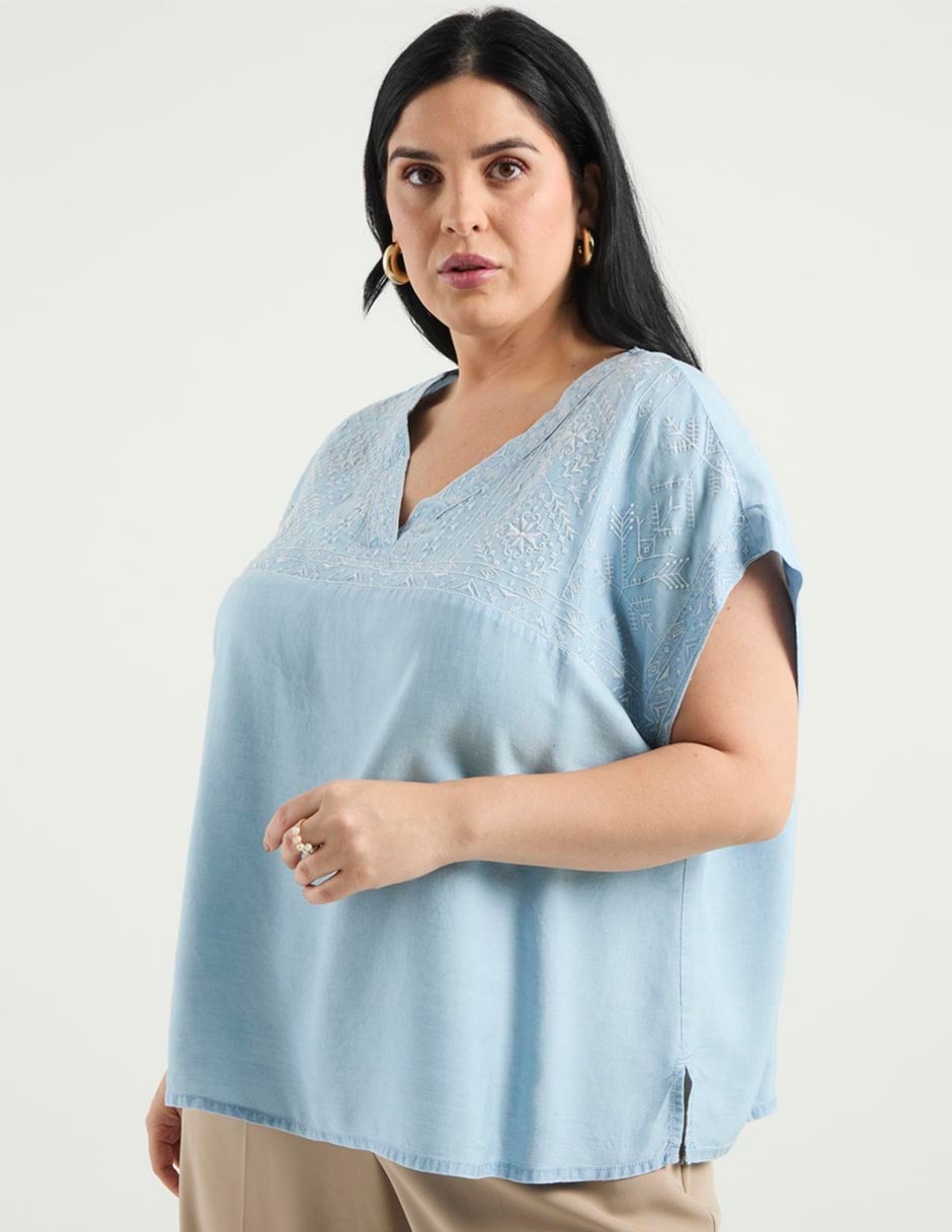 Blusa manga corta para mujer Blusa manga corta para mujer