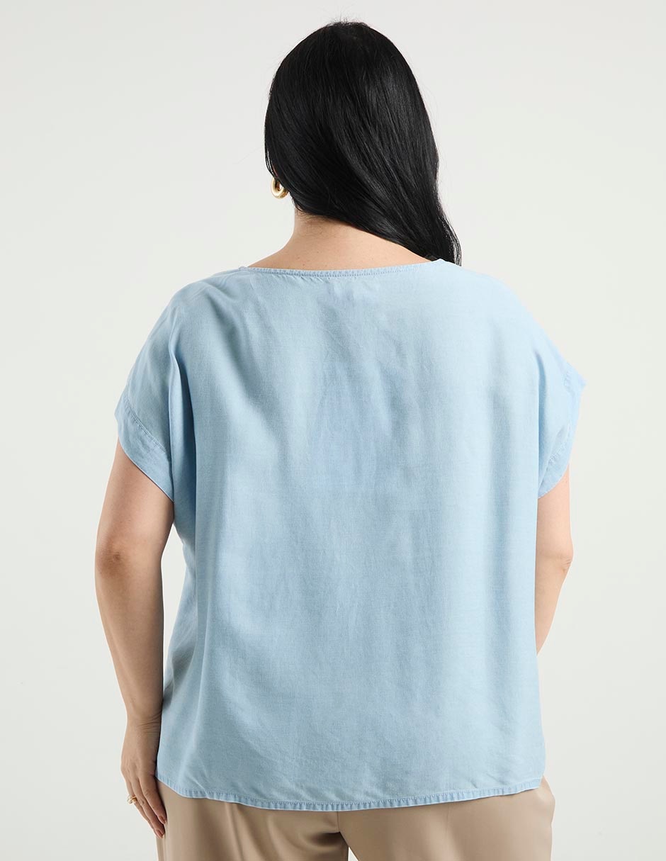 Blusa manga corta para mujer 2