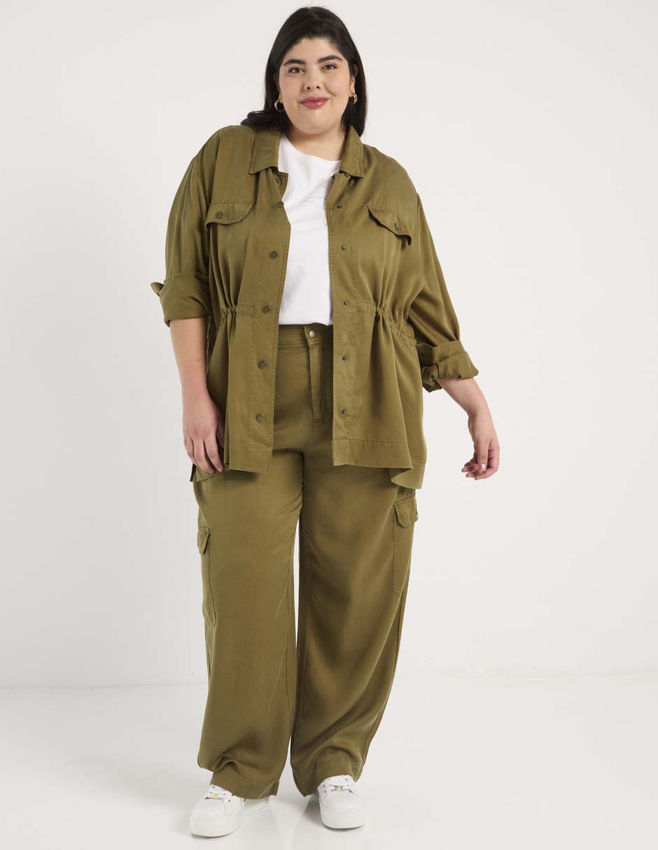 Pantalón cargo amplio para mujer 3
