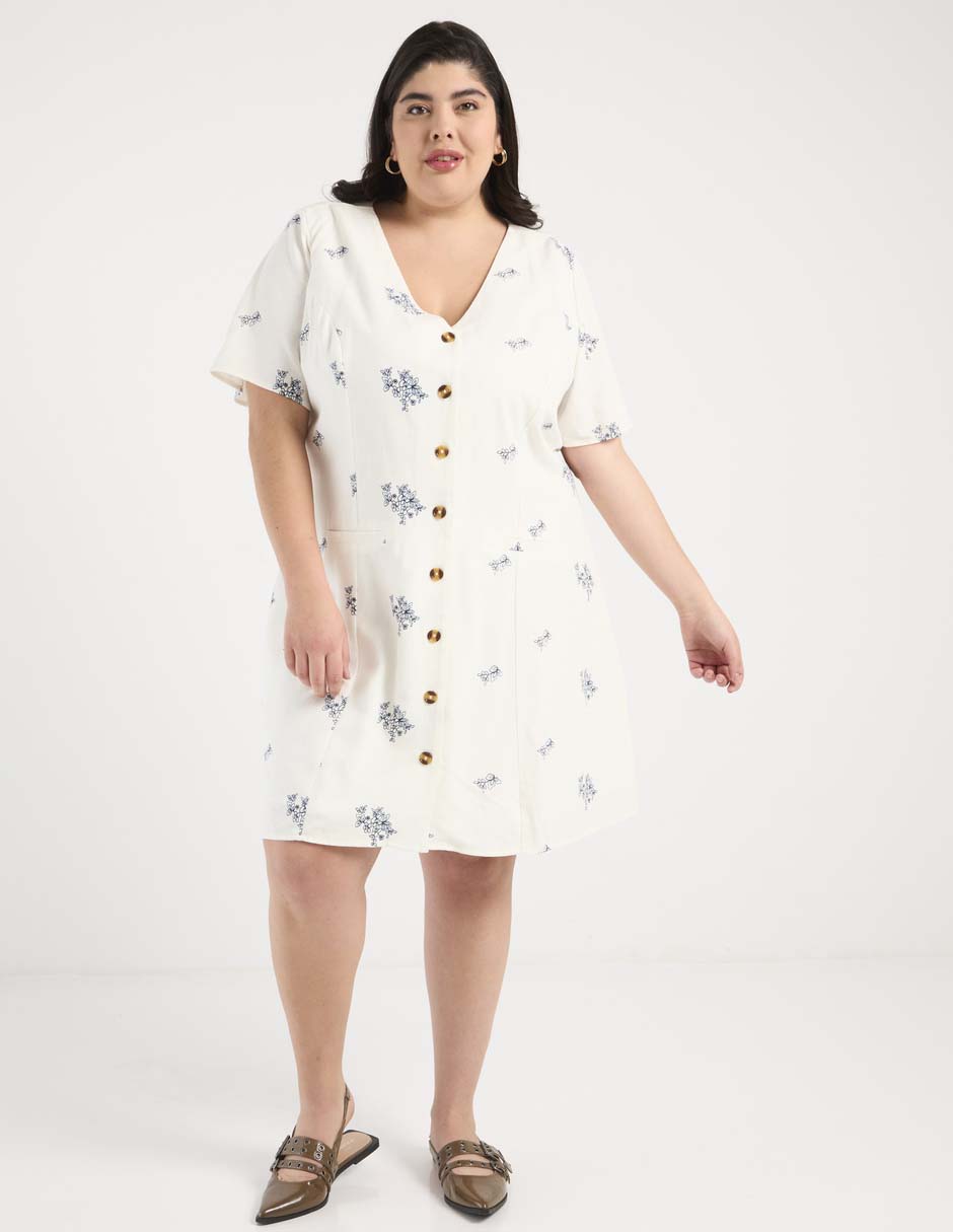 Vestido arriba de la rodilla casual para mujer 3