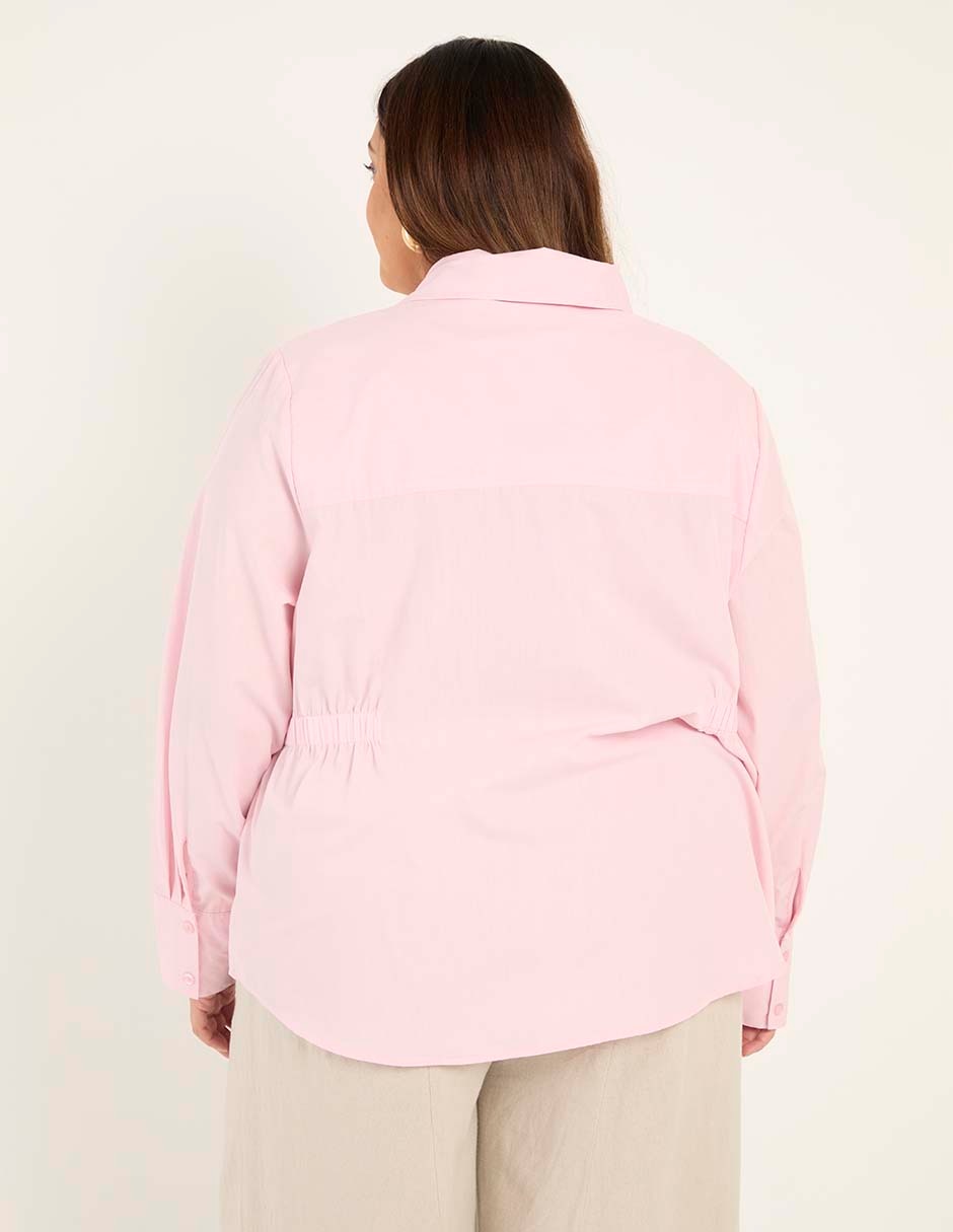 Blusa camisera manga larga para mujer 2