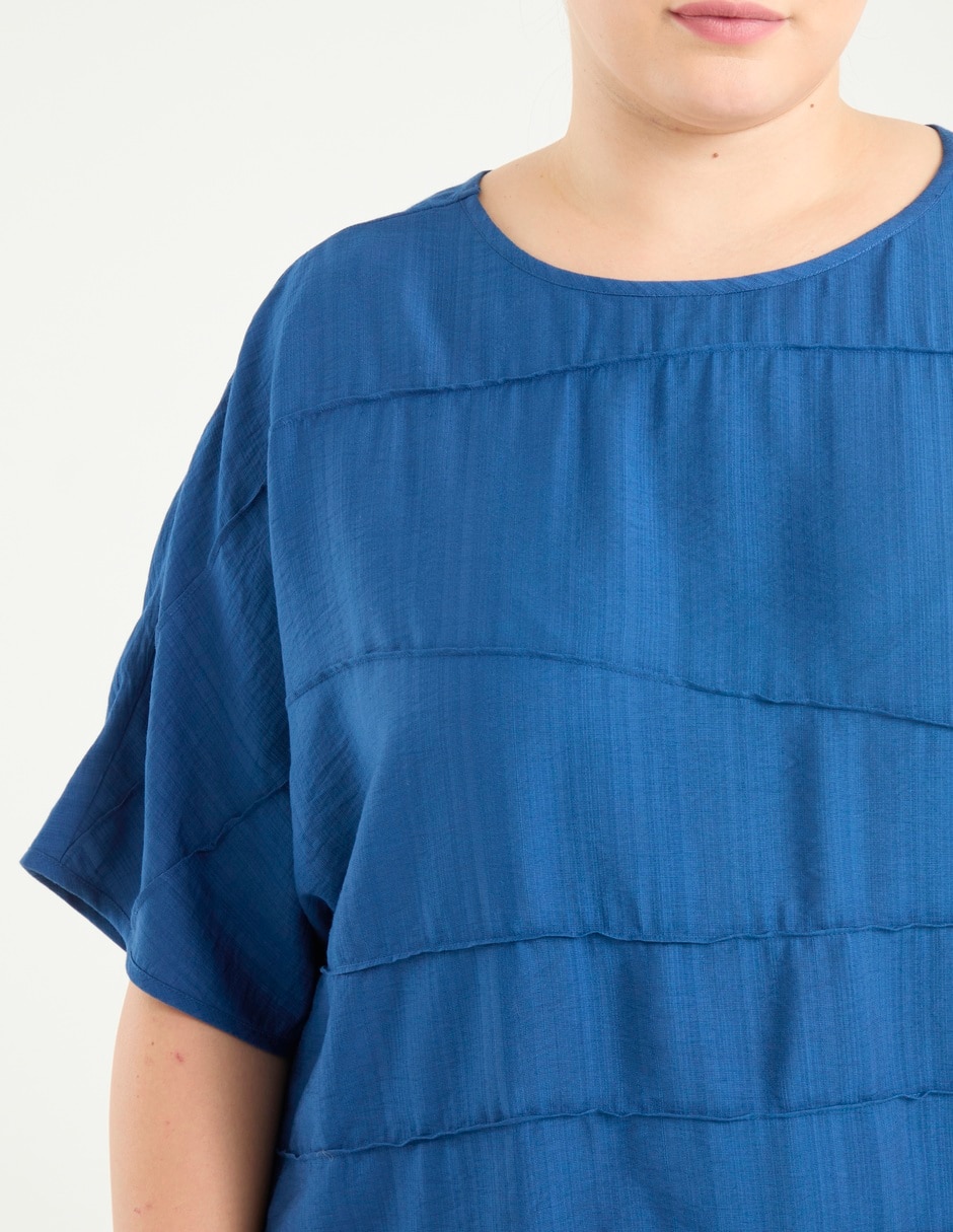 Blusa manga al codo para mujer 4