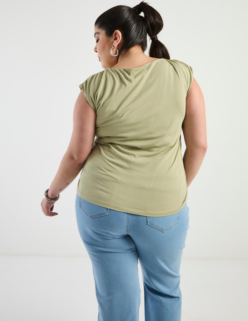 Blusa manga corta para mujer 6