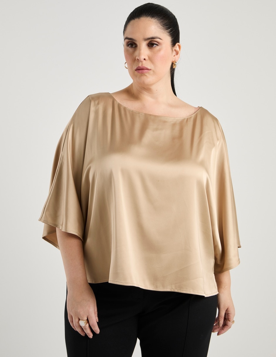 Blusa manga 3/4 para mujer Blusa manga 3/4 para mujer