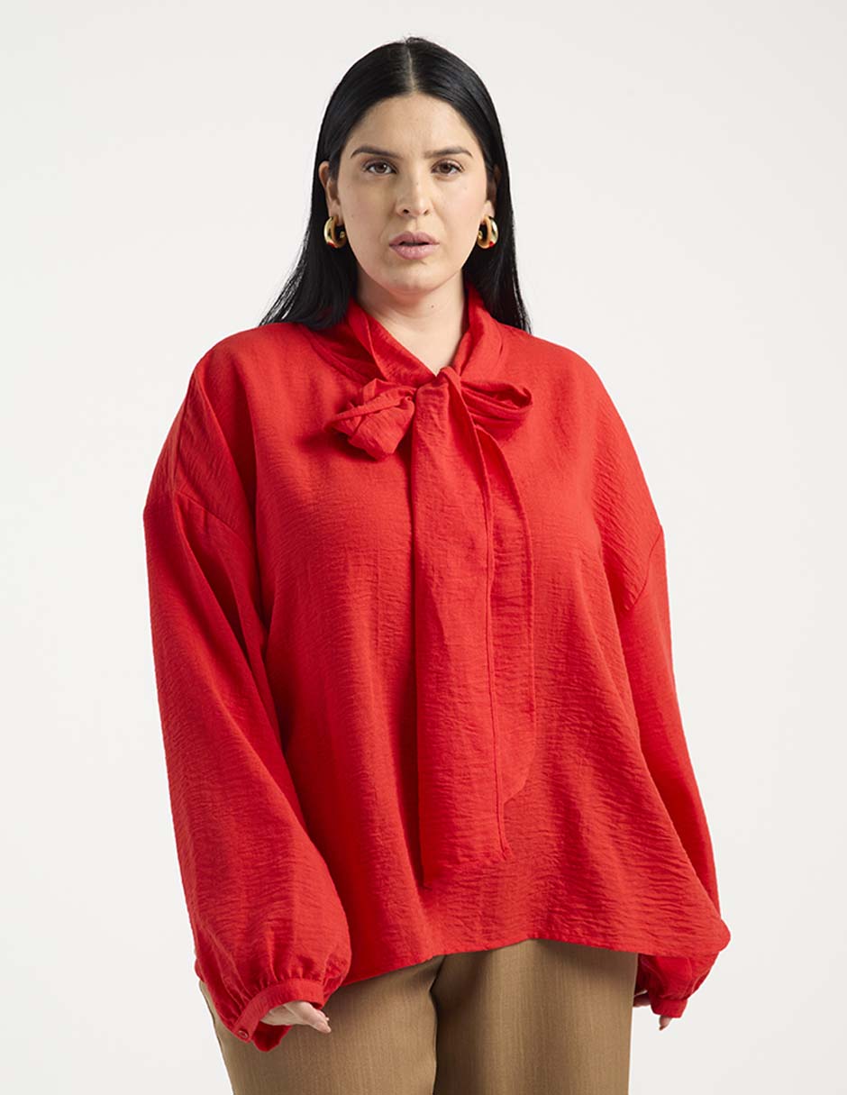 Blusa manga larga para mujer
