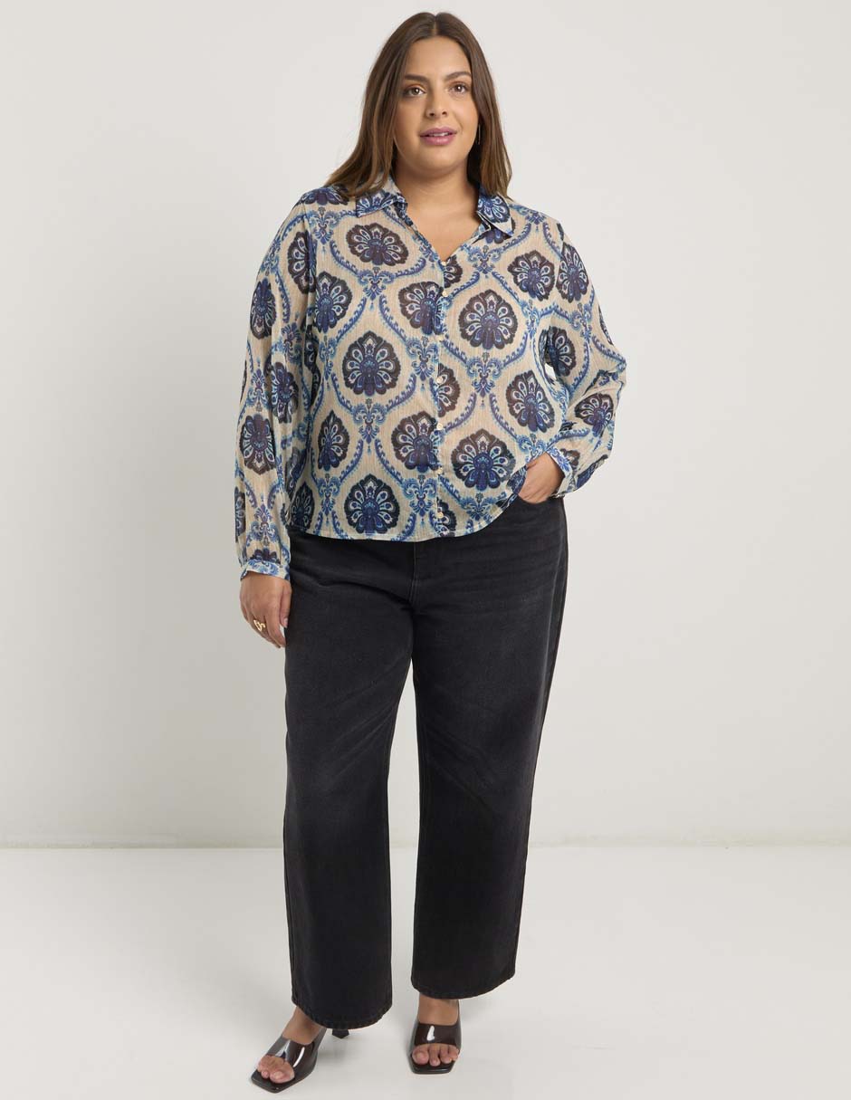 Blusa manga larga para mujer 3