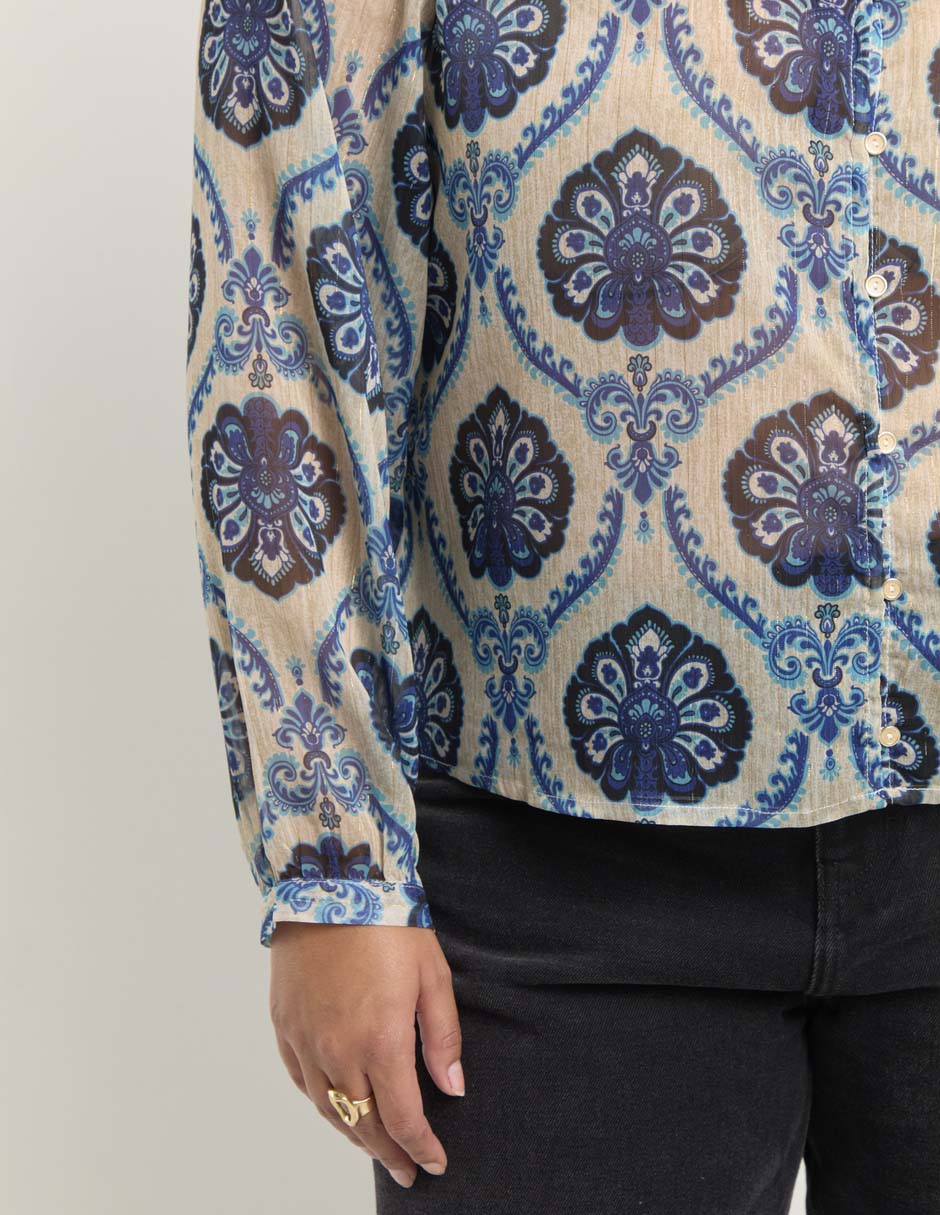 Blusa manga larga para mujer 4