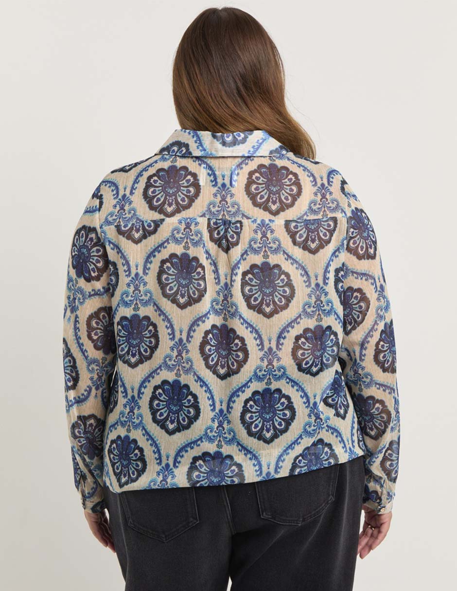 Blusa manga larga para mujer 6
