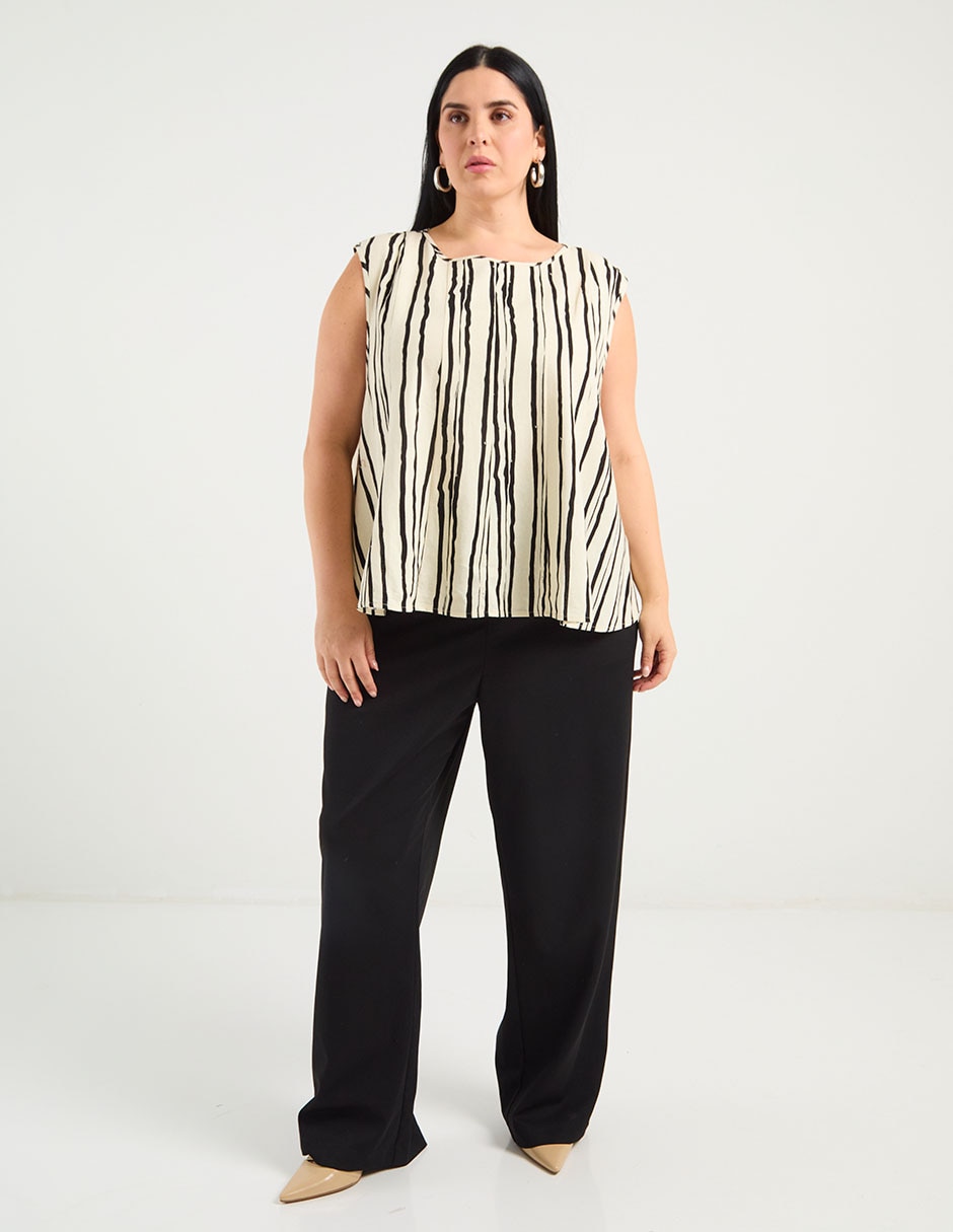 Pantalón relaxed amplio para mujer 2