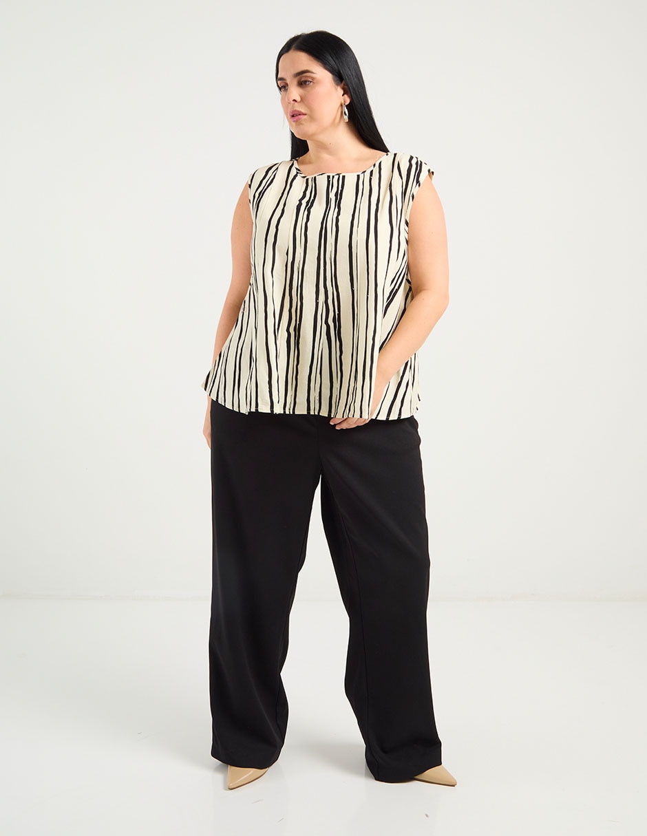 Pantalón relaxed amplio para mujer 3