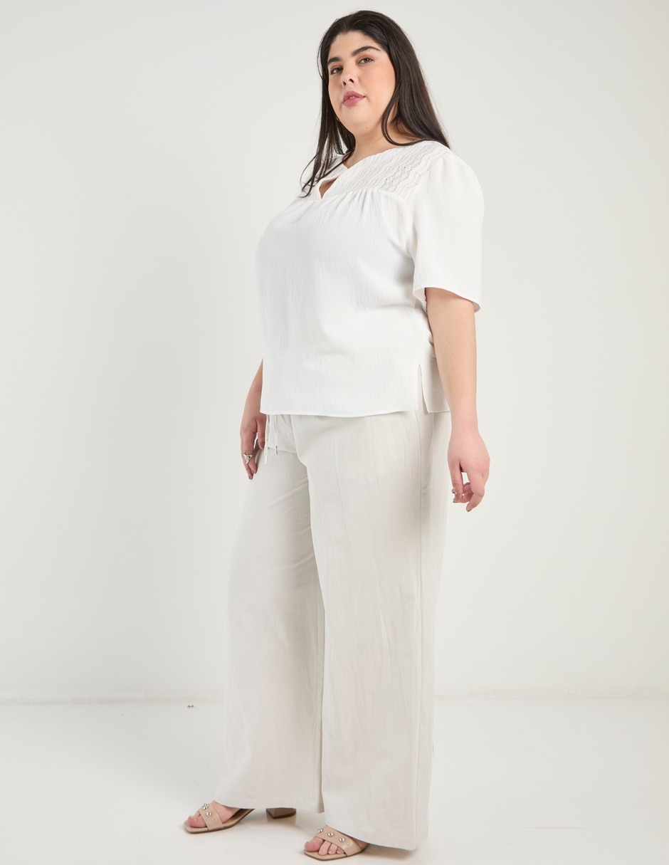 Pantalón relaxed amplio para mujer 2