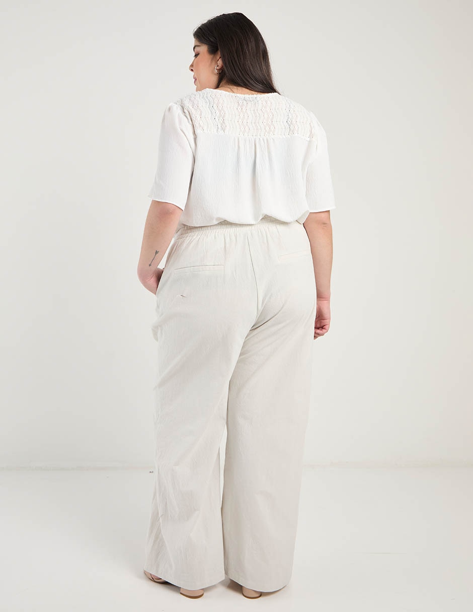 Pantalón relaxed amplio para mujer 6