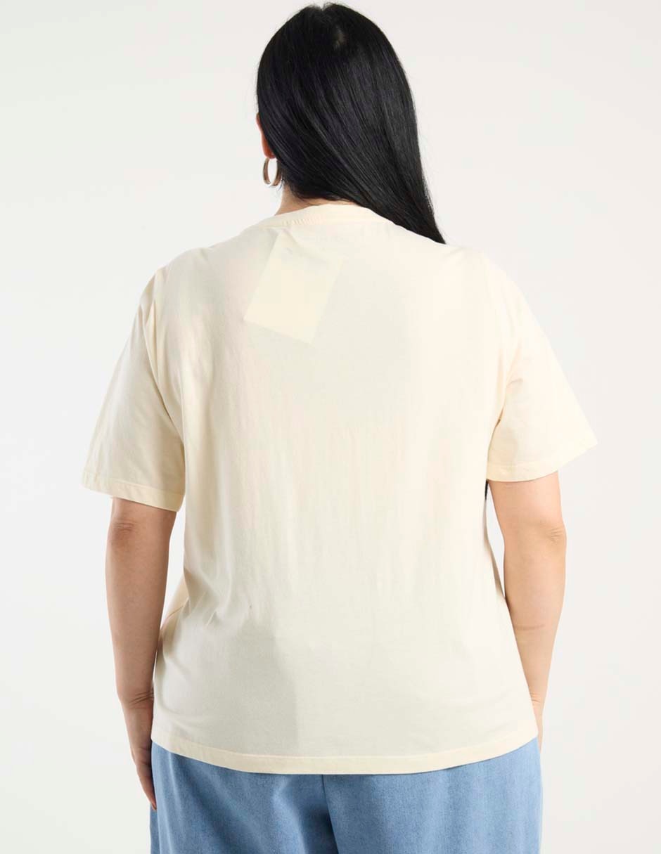 Playera manga corta cuello redondo para mujer 2