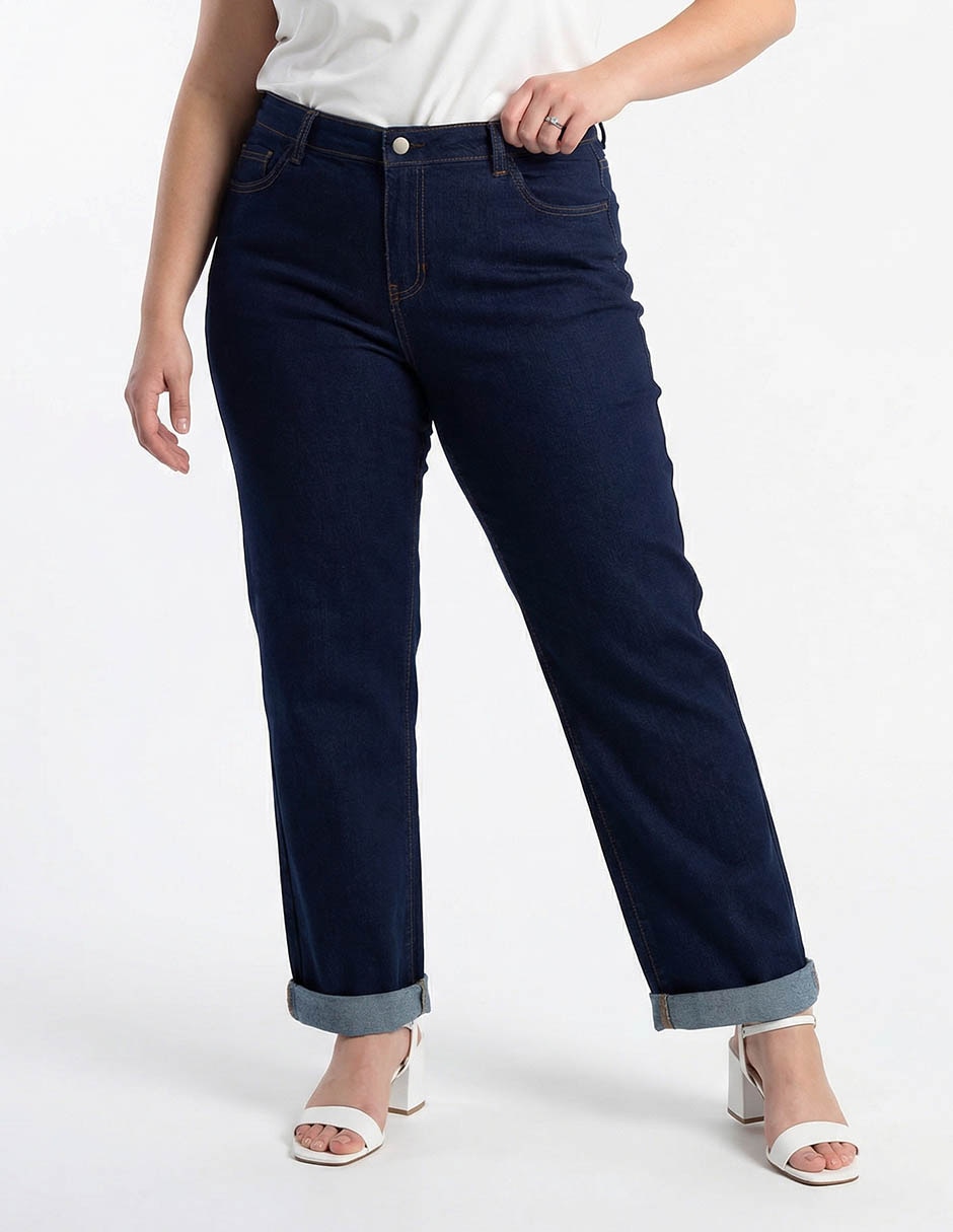 Jeans amplio cintura para mujer Jeans amplio cintura para mujer