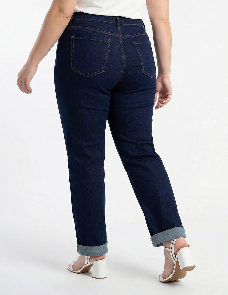 Jeans amplio cintura para mujer 2