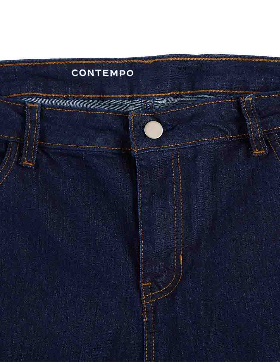 Jeans amplio cintura para mujer 5