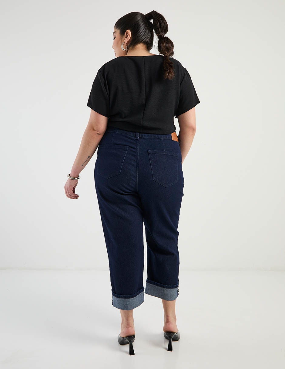 Pantalón relaxed amplio para mujer 6