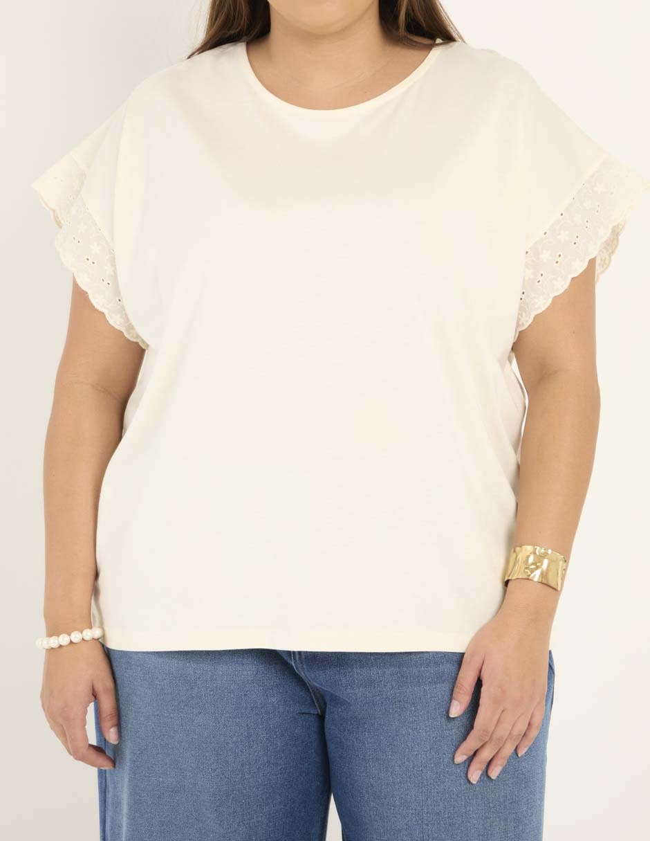 Playera manga corta cuello redondo para mujer 5